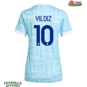 Juventus Kenan Yildiz #10 Bortatröja Kvinnor 2025-26 Kortärmad